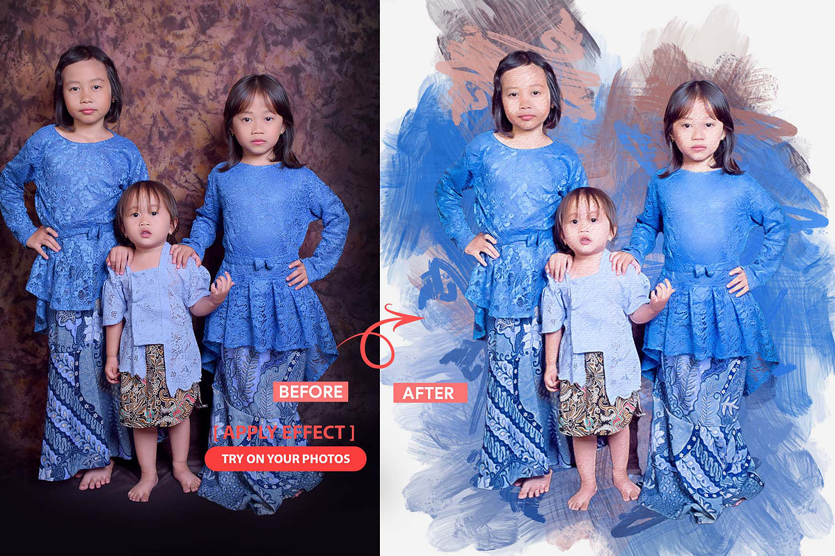 Impasto Canvas Photoshop Action, an Action Add-On by MRI STUDIO (Photo 7 of 17)