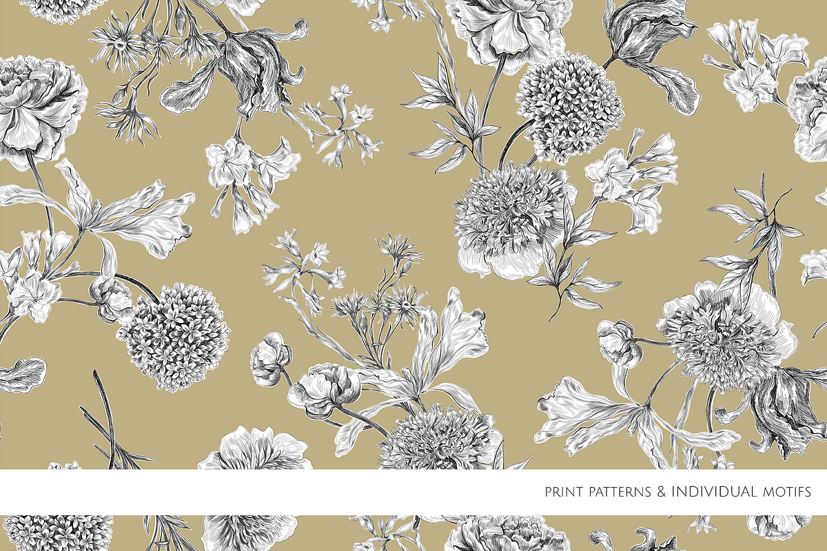 MAGICAL GARDEN (Pattern & motifs), a Pattern Graphic by HannaStudio (Photo 7 of 10)