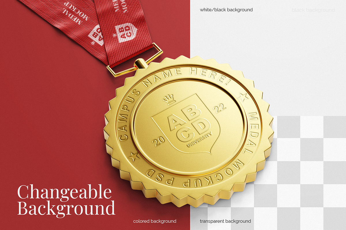 Round Medal Mockup Set - 10 PSD, a Mockup by Remnand Studio (Photo 6 of 12)