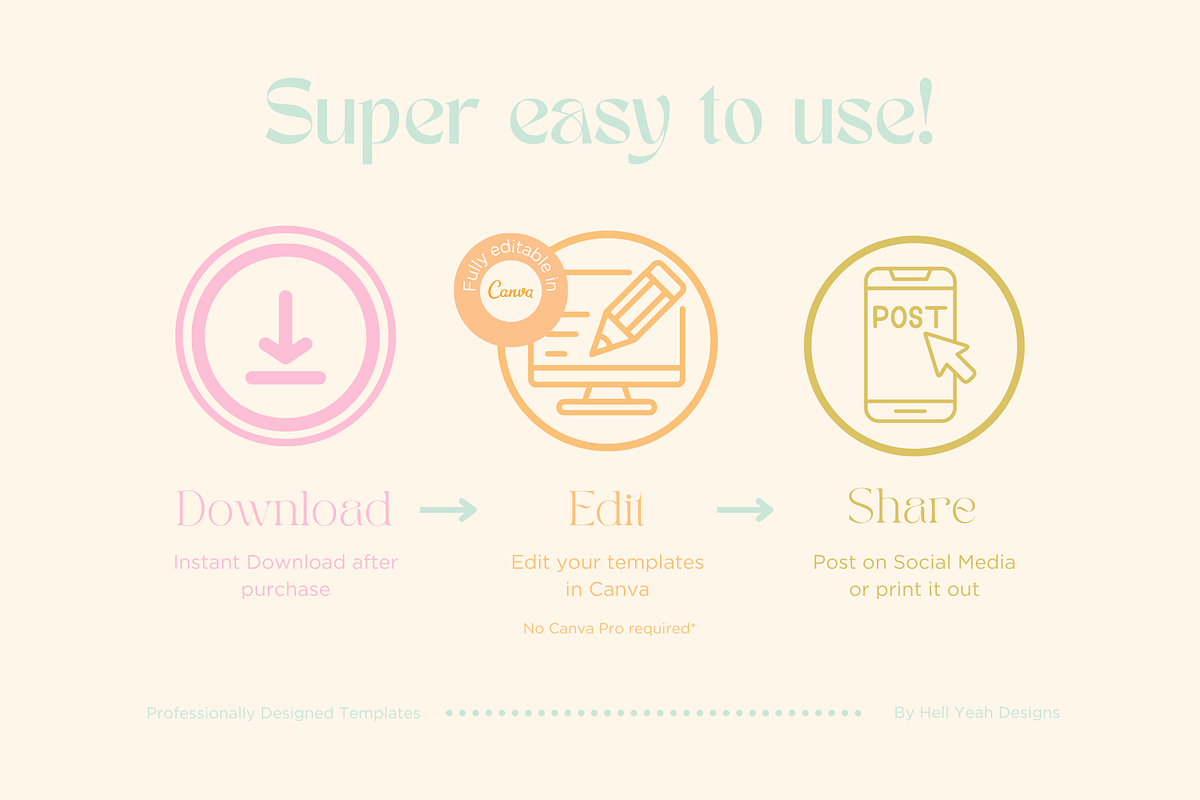 Coaching Instagram Post Templates, a Templates & Theme by Hell Yeah Designs (Photo 6 of 9)