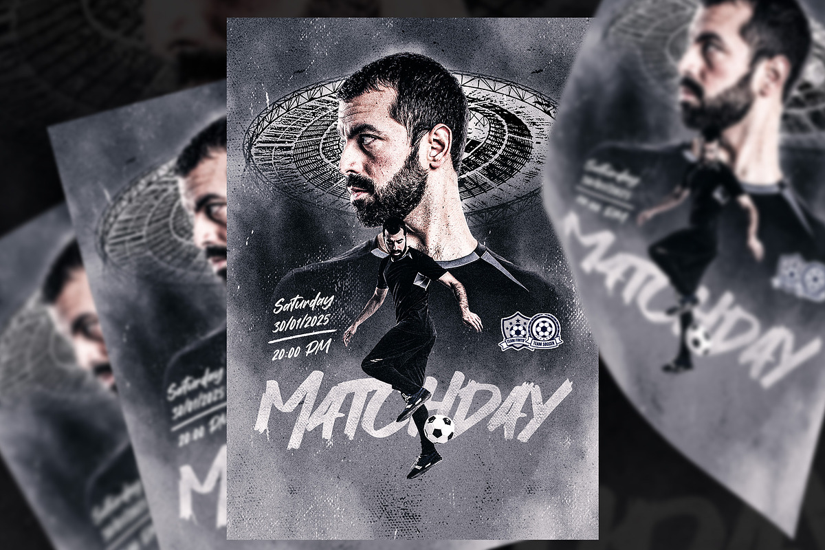 Football Flyer & Social Media Post, a Print Template by Samtiv Studio (Photo 2 of 3)