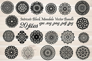 Intricate Black Mandala Circle, a Decorative Illustration by Designer_Momina