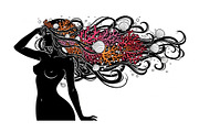 Fantasy Flowing Hair Mermaid Bundle, an Illustration by jahid234 (Thumbnail 11 of 31)