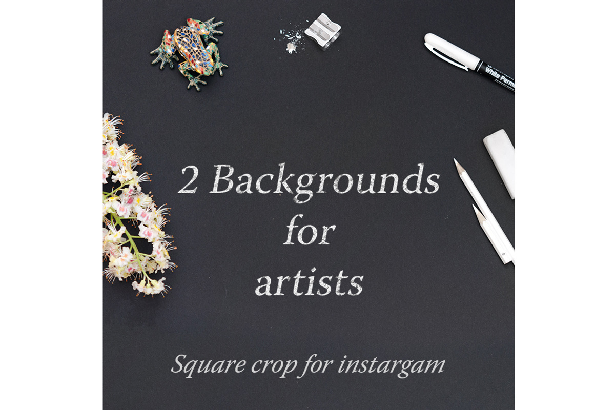 2 Black Backgrounds for Artists, a Mockup by Sunny Design (Photo 1 of 3)