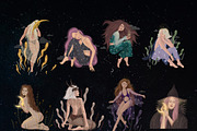Cosmic goddesses, a Person Illustration by Chikovnaya (Thumbnail 6 of 7)