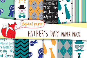 Father's Day Digital Paper