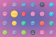 Travel and Tourism Flat Line Icons, an Outline Icon by FlatLineIcons (Thumbnail 6 of 7)
