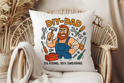 DIY Dad Funny Fathers Day Sublimatio, an Illustration by DreamCafeArt (Thumbnail 6 of 7)