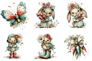 Whimsical Spring Clipart, an Illustration by CreationArt (Thumbnail 3 of 7)