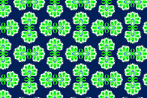 Navy and Lime Green Bright Abstract, a Pattern Graphic by Sharon Schwalbe