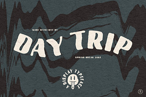 Day Trip - Psychedelic Display Font