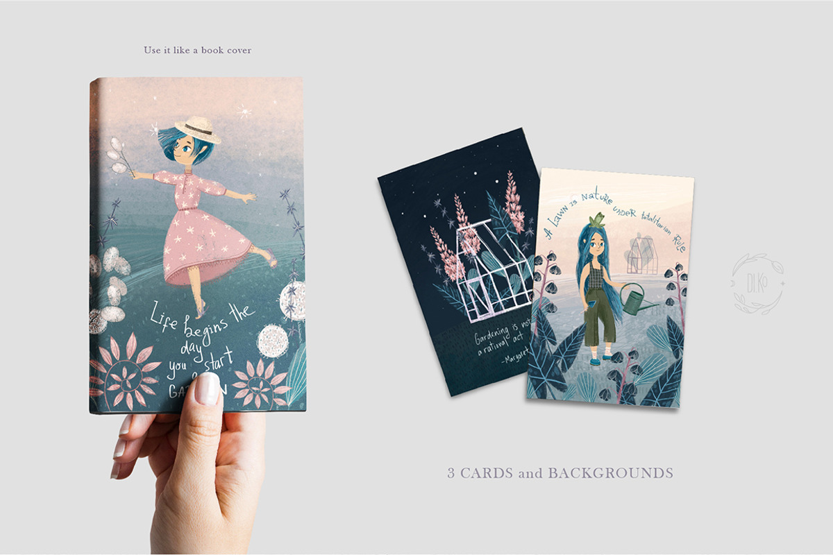 Witch Garden. Clipart set, an Illustration by Dinkoobraz (Photo 5 of 10)