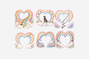 Rainbow Bridge Heart Clipart 15 PNG, an Animal Illustration by Tanya Kart (Thumbnail 9 of 10)