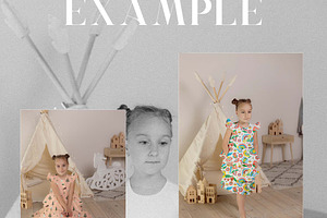 Little Girl Dress Mockup Bundle