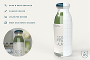 3D Juice Bottle Mockup, a Packaging Mockup by Silver Moon Design School (Thumbnail 2 of 3)