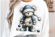 Whimsical Teddy Bear Christmas, a Transportation Illustration by SinaCreation (Thumbnail 2 of 7)