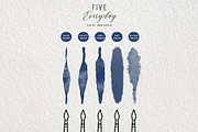 Pigment & Paper Brushes Procreate, a Brush Add-On by Fins and Fiction (Thumbnail 6 of 13)