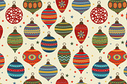 Christmas baubles set and patterns, a Decorative Illustration by Olillia (Thumbnail 12 of 18)