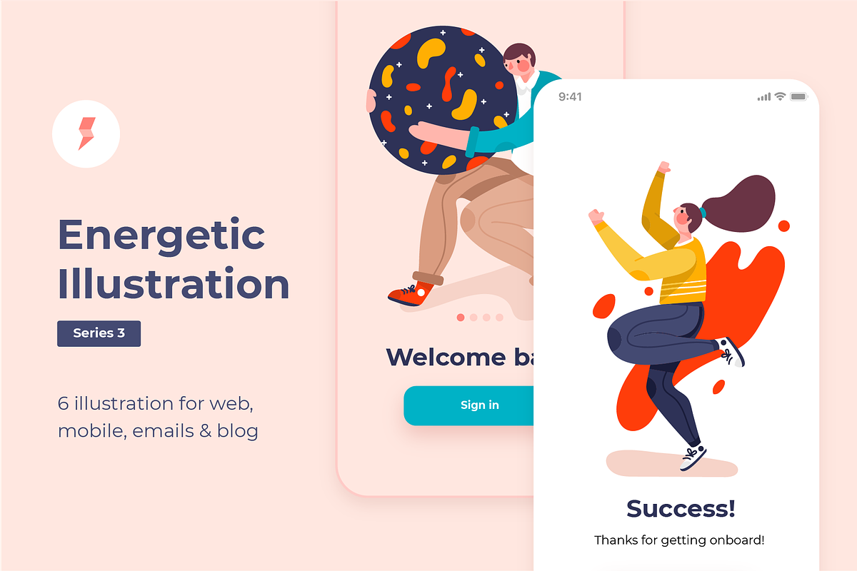 Energetic Illustration Series 3, a Person Illustration by Somewan draws (Photo 1 of 6)