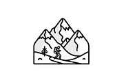 50 Mountain Landscape Silhouette Bun, an Illustration by Designer_Momina (Thumbnail 45 of 51)
