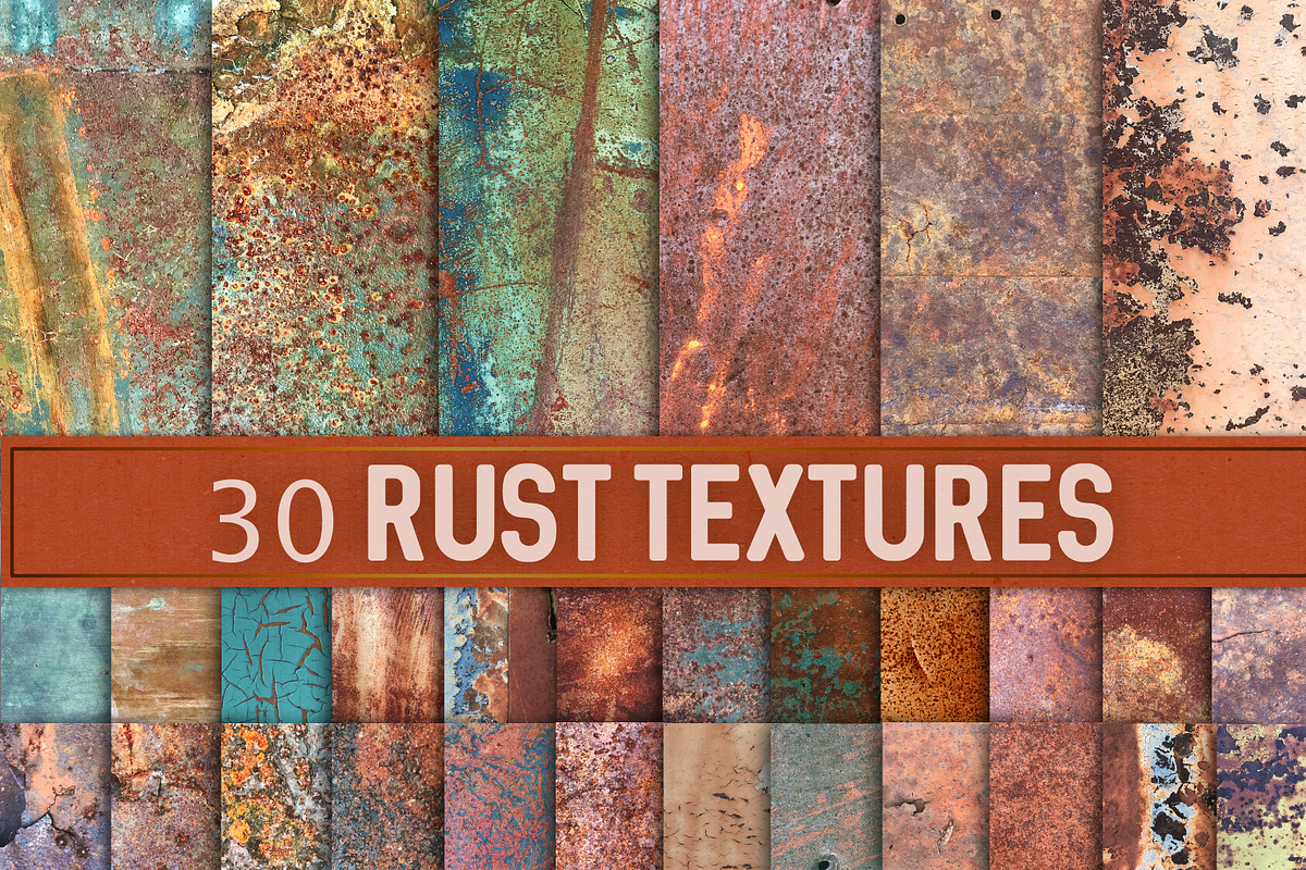 Rusted Metal Textures, a Texture Graphic by Paper Farms (Photo 1 of 11)