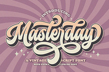 Retro Masterday - Vintage Font