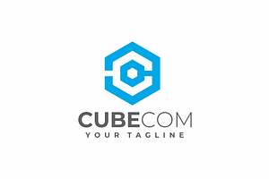 Cube Com - Hexagon Letter C Logo, a Branding & Logo Template by yopie