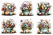 Easter Gift Basket Clipart, an Illustration by Libby Wishes (Thumbnail 8 of 9)