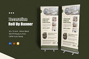 Decoration Minimal Roll Up Banner, a Print Template by Esensifiksi.studio (Thumbnail 1 of 2)