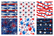 Memorial Day Seamless Pattern, a Pattern Graphic by Gloria Designed It (Thumbnail 2 of 3)