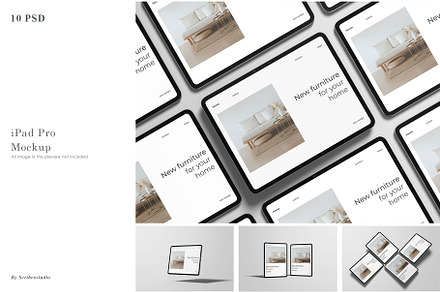 iPad Pro Mockup, an iPad Mockup by scribrostudio