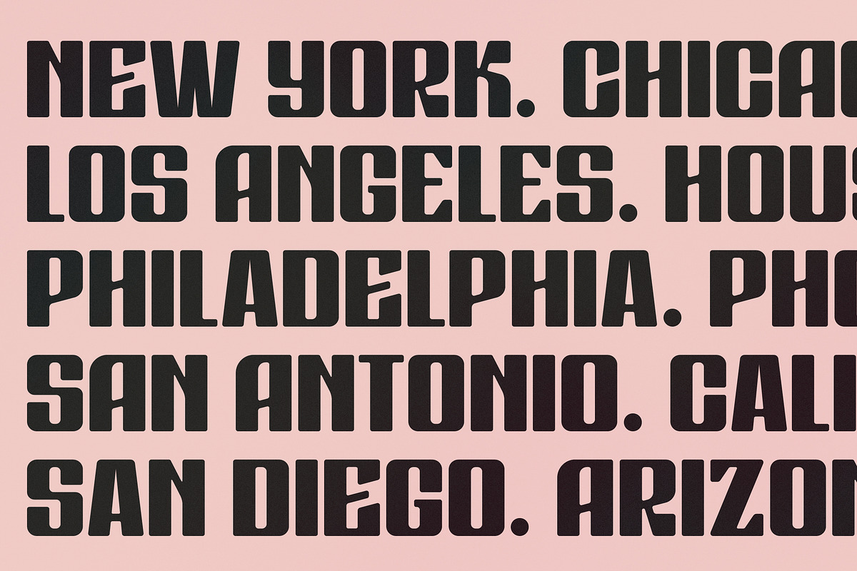Radio A Treqer Display Font, a Sans Serif Font by Storytype Studio (Photo 3 of 18)