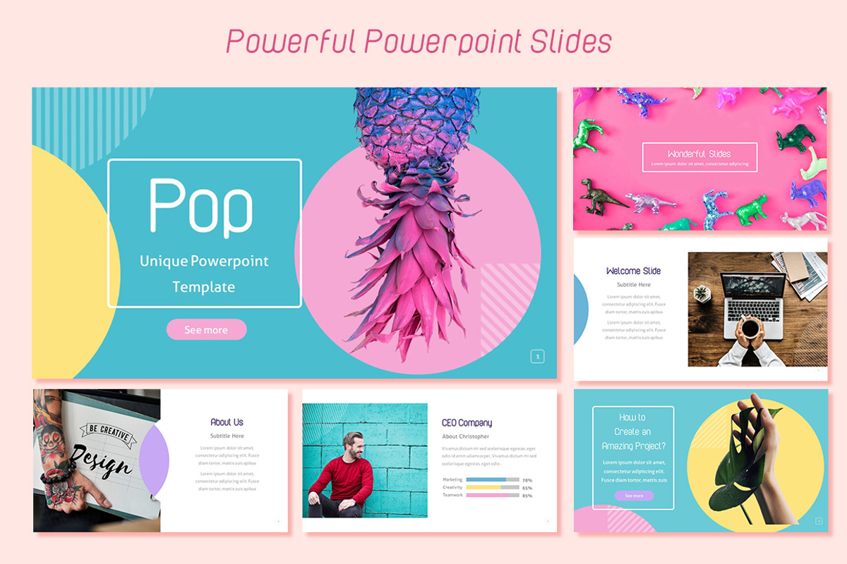 Pop | Powerpoint Template, a Presentation Template by Zacomic Studios