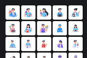 75 Avatar Flat Icons, an Emoji Icon by Prosymbols (Thumbnail 10 of 10)