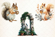 Watercolor Animals Garden Illustrati, an Illustration by Libby Wishes (Thumbnail 4 of 7)