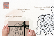 Balloon Animals Hand-Drawn SVG, an Animal Illustration by RimzStudio (Thumbnail 2 of 8)