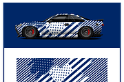 Sleek Striped Truck Wrap, an Object Illustration by CarWrap design (Thumbnail 3 of 4)
