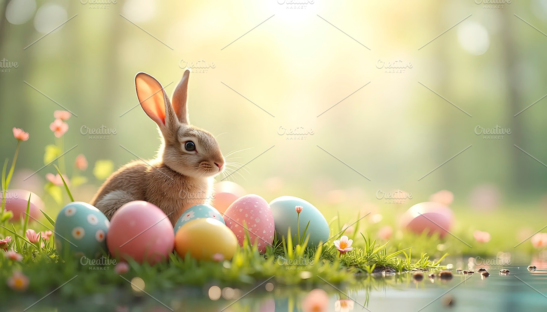 Elegant Easter Holiday Design with G, a Photo by LOGOCREATIVE