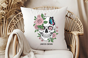 Floral Skull Png,Limited Edition Png, an Illustration by DreamCafeArt (Thumbnail 6 of 7)