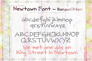 Newtown Handwritten Font