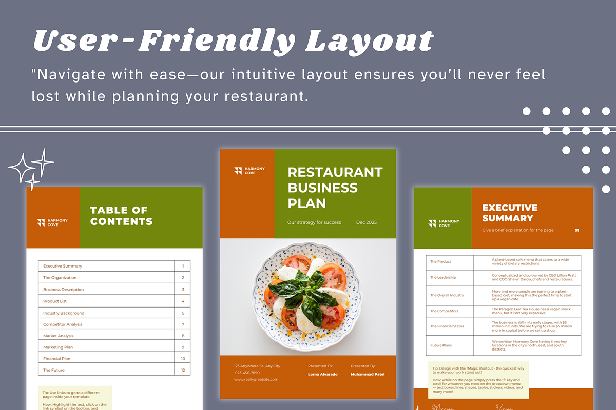 Restaurant Business Plan Template, a Flyer Template by Climbwithelevator (Photo 4 of 10)