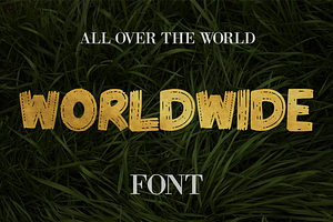 Worldwide Font - 50% Off