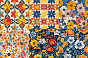Garden Floral Seamless Repeat Patter, a Texture Illustration by DreamPrint404 (Thumbnail 2 of 7)