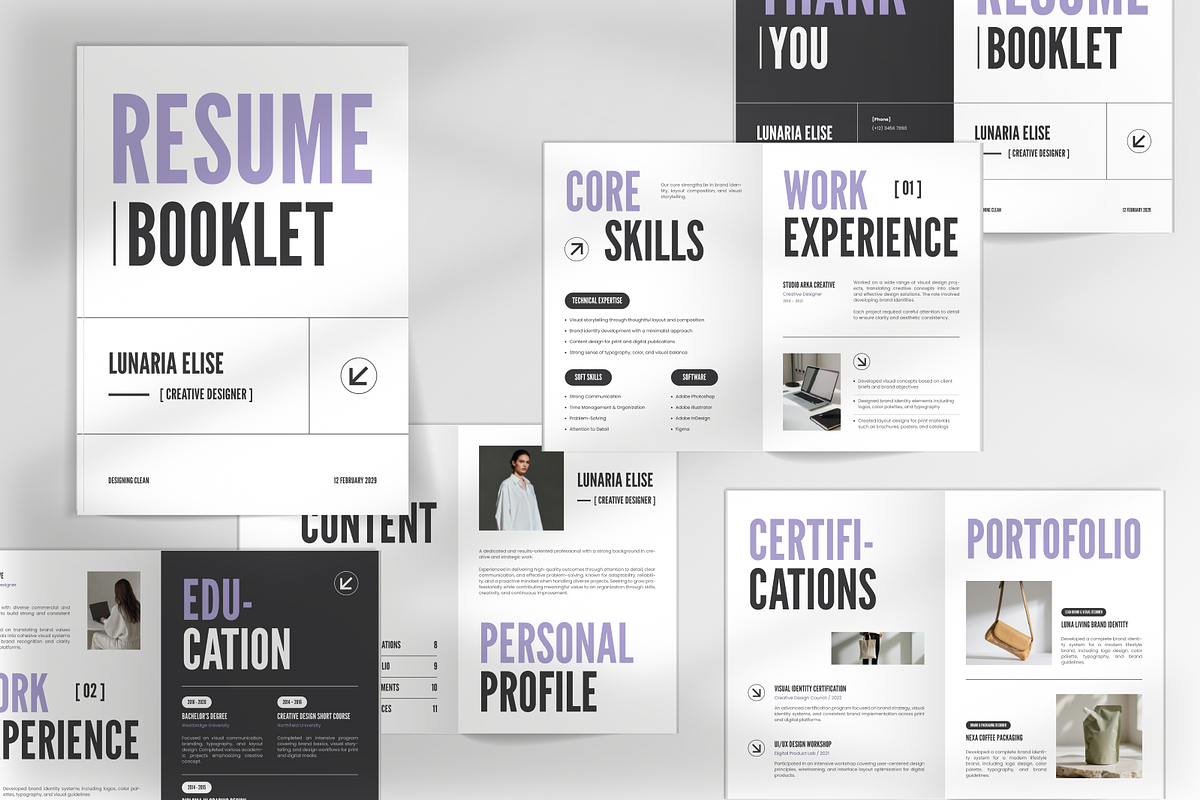 Resume Booklet, a Print Template by Annora Studio (Photo 6 of 6)