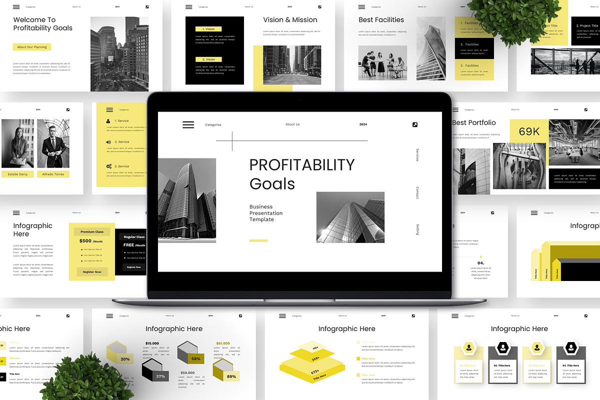 Profitabilty Goals - Business PPT preview 5
