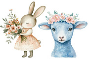 Sweet Woodland Floral Animal, an Illustration by CitraGraphics (Thumbnail 3 of 5)