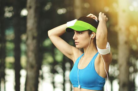 Morning workout stock photo containing workout and woman