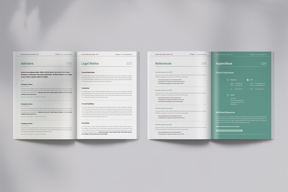 Whitepaper | Canva, Word, InDesign, a Brochure Template by Orcshape Studio (Photo 13 of 17)