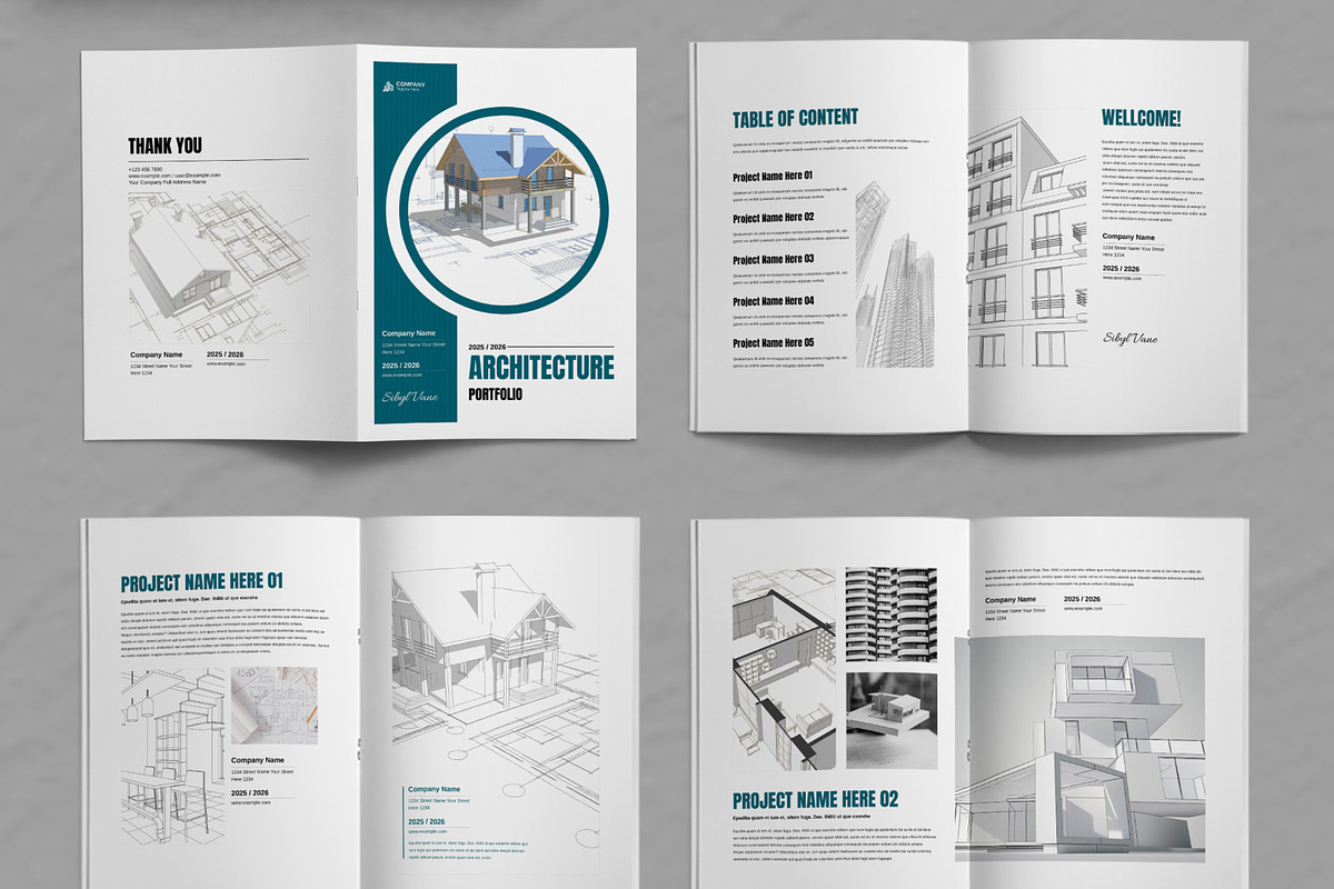 Architecture Portfolio Brochure, a Brochure Template by ContestDesign (Photo 2 of 4)