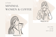 Minimal Women & Coffee, a Person Illustration by AMMi (Thumbnail 4 of 6)